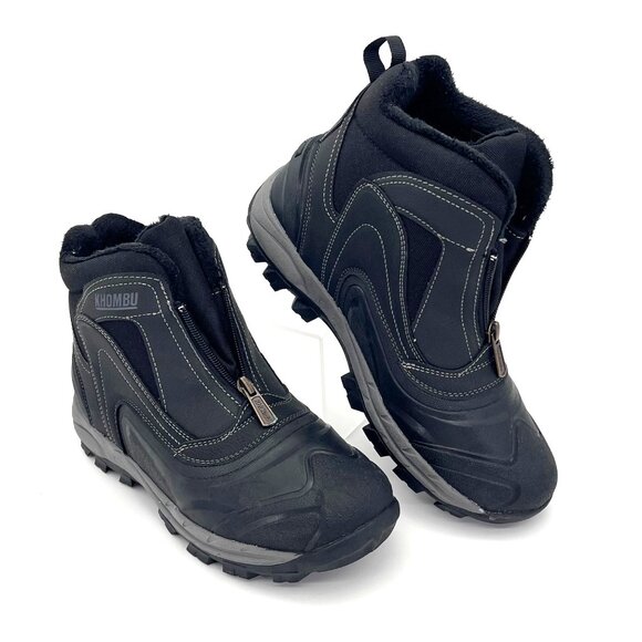 Khombu Mason Hybrid Winter Boot Mens Size 8M With Warm Cushioned Footbed Black - Picture 2 of 16